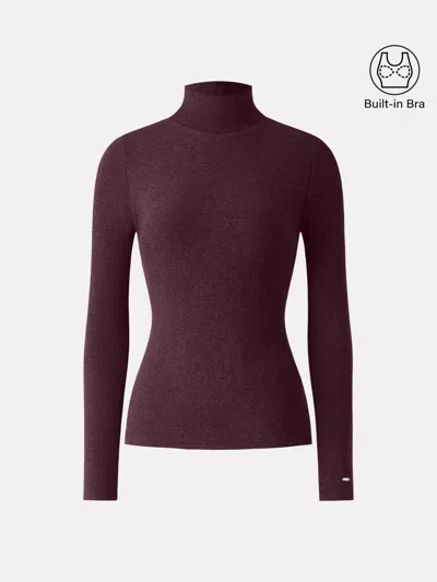 Oglmove Maxwarm Turtleneck Long Sleeve Bra Top