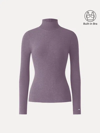 Oglmove Maxwarm Turtleneck Long Sleeve Bra Top