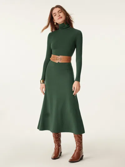 Oglmove Maxwarm Turtleneck Midi Dress