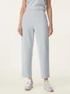 Oglmove Mid Rise Pull-on Tapered Pants With Pockets In Blue