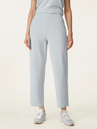 Oglmove Mid Rise Pull-on Tapered Pants With Pockets In Blue