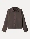 Oglmove Modal Blend Comfy Collared Button-front Jacket