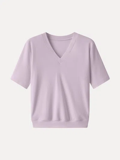 Oglmove Modal Blend V-neck Relaxed Summer Tee
