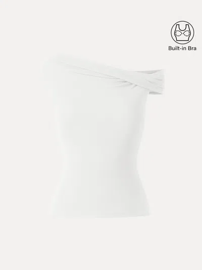 Oglmove Multi-wear Versatile Necklines Bra Top In White