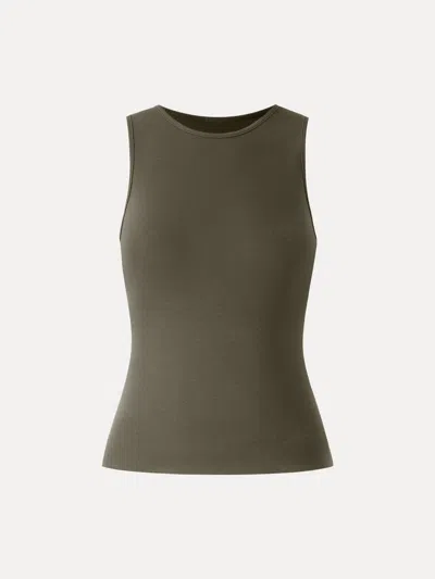 Oglmove Non-itch Lyocell Wool Round Neck Tank