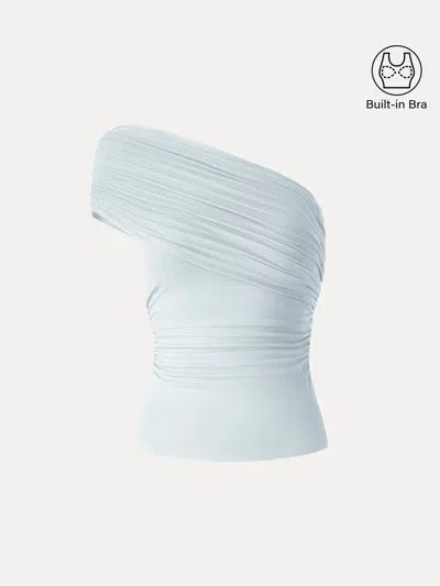 Oglmove One Shoulder Gathered Bra Top