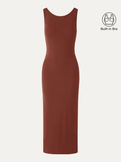 Oglmove Open-back Tank Bra Dress