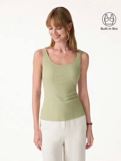 Oglmove Pointelle Essential U-neck Bra Tank
