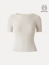 Oglmove Ribbed Texture Cropped Bra Tee