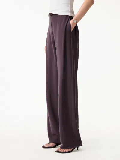 Oglmove Sandwashed High Rise Straight Leg Pull-on Pants With Pockets