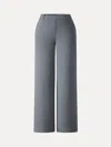 Oglmove Sandwashed Lyocell Drapey Mid Rise Wide Leg Pull-on Pants