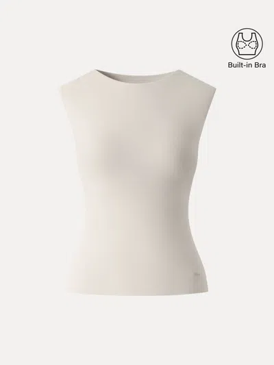 Oglmove Skinkiss Cooling Boatneck Summer Bra Tank In Gray