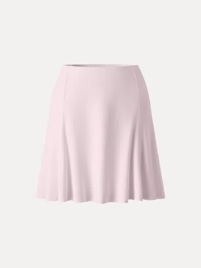 Oglmove Skinkiss Essential Circle Flared Summer Mini Skirt In Pink
