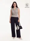 Oglmove Smooth Surplice Sleeveless Top
