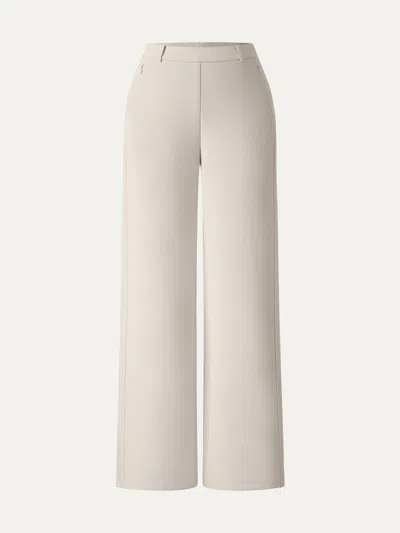 Oglmove Stretch Cotton Blend Slimming High Rise Wide Leg Pant In Morning Mist