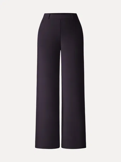 Oglmove Stretch Cotton Blend Slimming High Rise Wide Leg Pant In Purple Gloam
