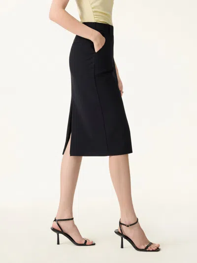 Oglmove Stretch Ponte Essential The Opportunity Skirt In Black