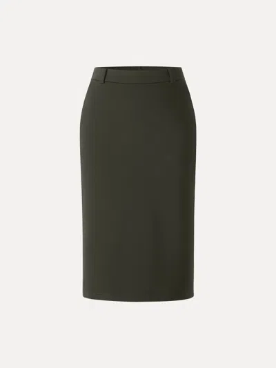 Oglmove Stretch Ponte Essential The Opportunity Skirt In Green