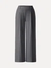 Oglmove Stretchy Flowy High Rise Wide Leg The Success Pants In Gray