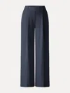 Oglmove Stretchy Flowy High Rise Wide Leg The Success Pants In Blue