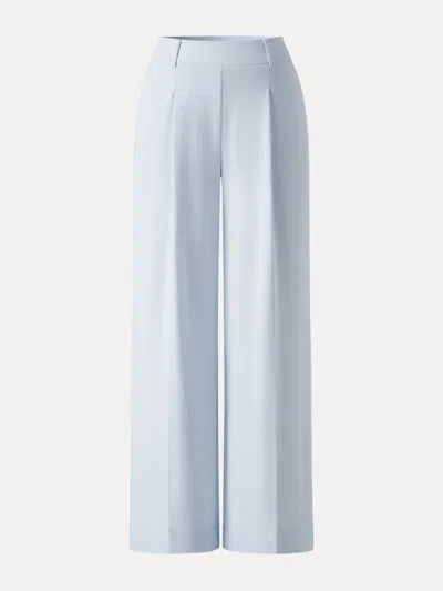 Oglmove Stretchy Flowy High Rise Wide Leg The Success Pants In Blue