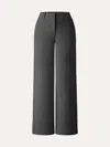 Oglmove Stretchy Mid Rise Fly-front Wide Leg Trousers