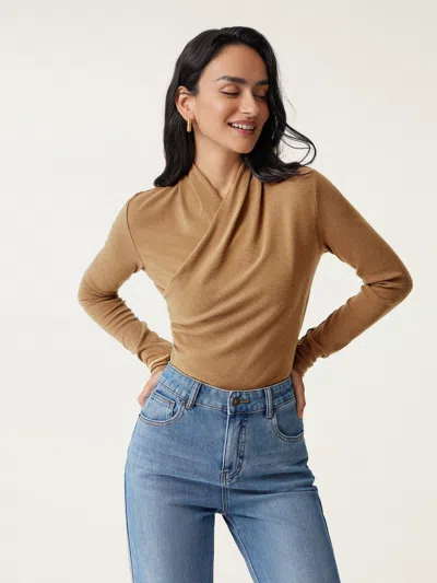 Oglmove Surplice Long Sleeve Top