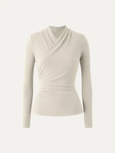Oglmove Surplice Long Sleeve Top