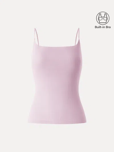 Oglmove Sweat-wicking Square Neck Stretchy Spaghetti Bra Tank