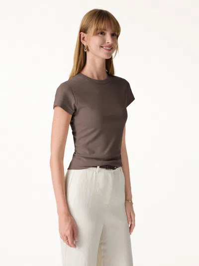 Oglmove Sweat-wicking The Essential Travel Tee In Brown