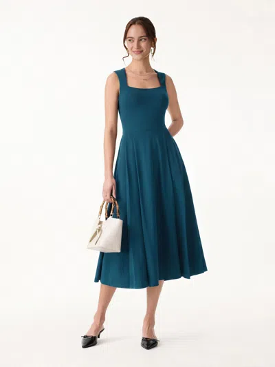Oglmove The Anytime Little Black Bra Dress With Pockets In Blue