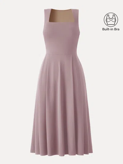 Oglmove The Anytime Little Black Bra Dress With Pockets In Pink