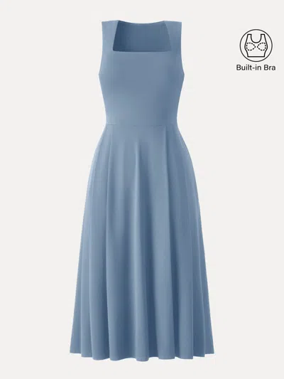 Oglmove The Anytime Little Bra Dress With Pockets In Arctic Mist Blue
