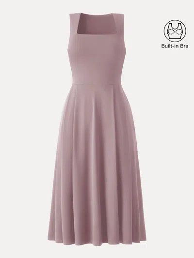 Oglmove The Anytime Little Bra Dress With Pockets In Pink Elephant