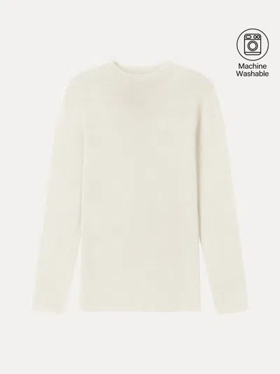 Oglmove The Everyday 100% Ultrafine Merino Wool Sweater In Neutral