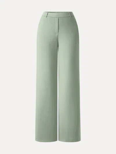 Oglmove Travelease Lyocell Spacer High-rise Wide Leg Pants With Pockets In Purple
