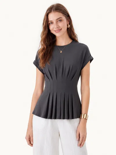 Oglmove Tucked Short Sleeve Tee In Gray