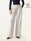 Oglmove Tummy-control Mid Rise Straight Leg Pull-on Pants