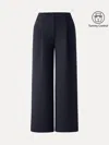 Oglmove Tummy-control Mid Rise Straight Leg Pull-on Pants In Black