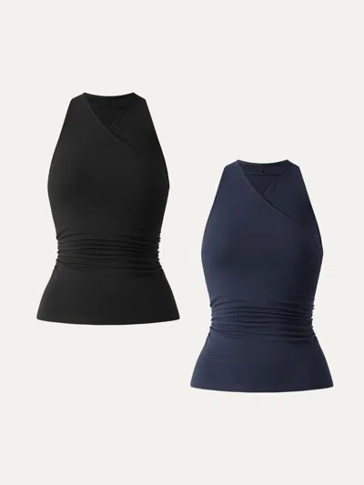 Oglmove Ultrasoft Surplice Sleeveless Top