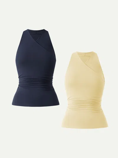 Oglmove Ultrasoft Surplice Sleeveless Top