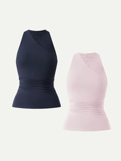 Oglmove Ultrasoft Surplice Sleeveless Top
