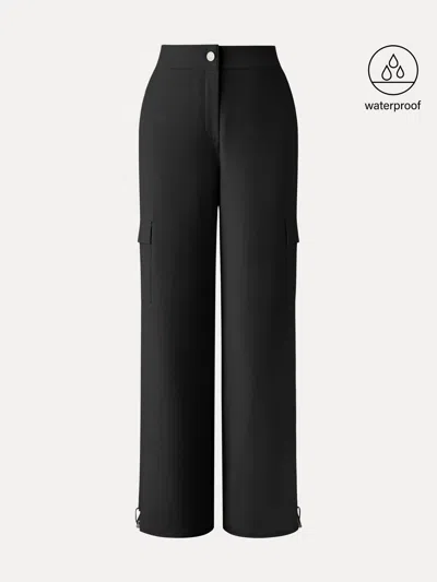 Oglmove Waterproof Fleece Cargo Pant In Black