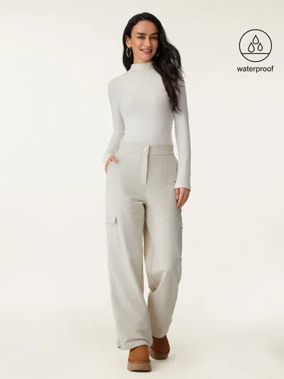 Oglmove Waterproof Fleece Cargo Pant In White