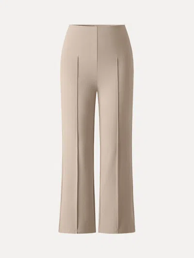 Oglmove Wrinkle-resistant High Rise Cropped Flare Leg Travel Pants In Pattern