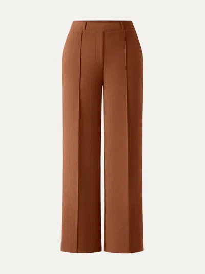 Oglmove Wrinkle-resistant Mid Rise Straight Leg Pants With Pockets In Multi