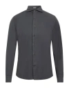 Ognunolasua By Camicettasnob Man Shirt Lead Size 15 ¾ Cotton In Black