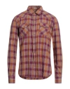 Ognunolasua By Camicettasnob Man Shirt Ocher Size 17 Cotton In Yellow