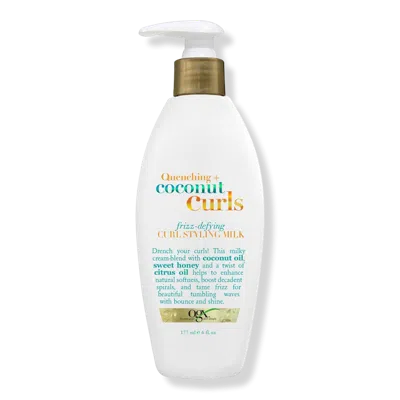 Ogx Quenching + Coconut Curls Frizz Defying Curl Styling Milk