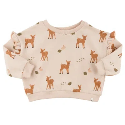 Oh Baby! Brand Deer Print Slouch- Infant In Neutral